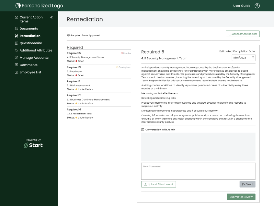 vendor remediation plan